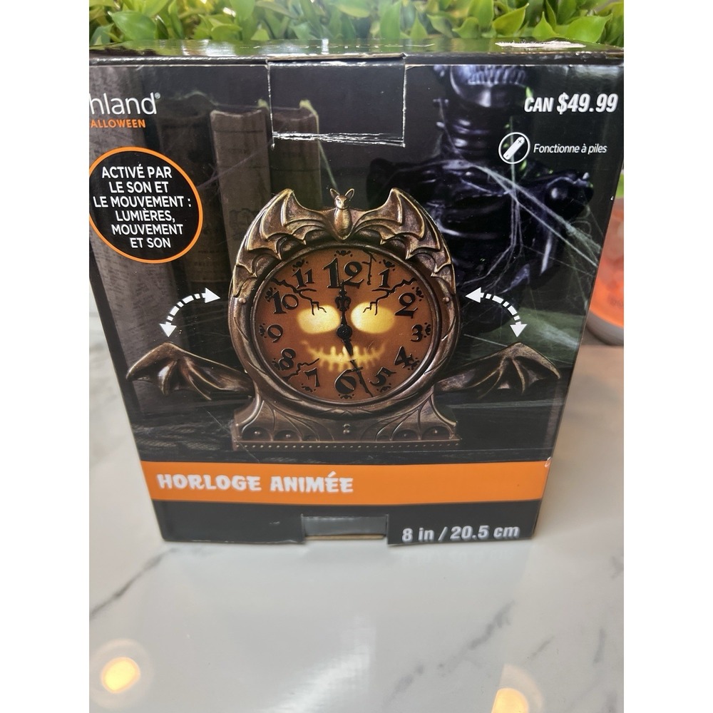 Clock‎ Ashland halloween Gemmy Bat Clock